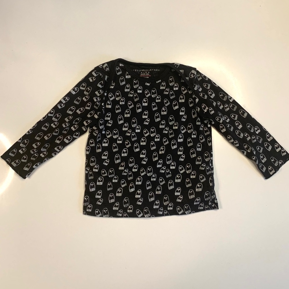 Stella McCartney Kids Long Sleeve Shirt w/ ghosts